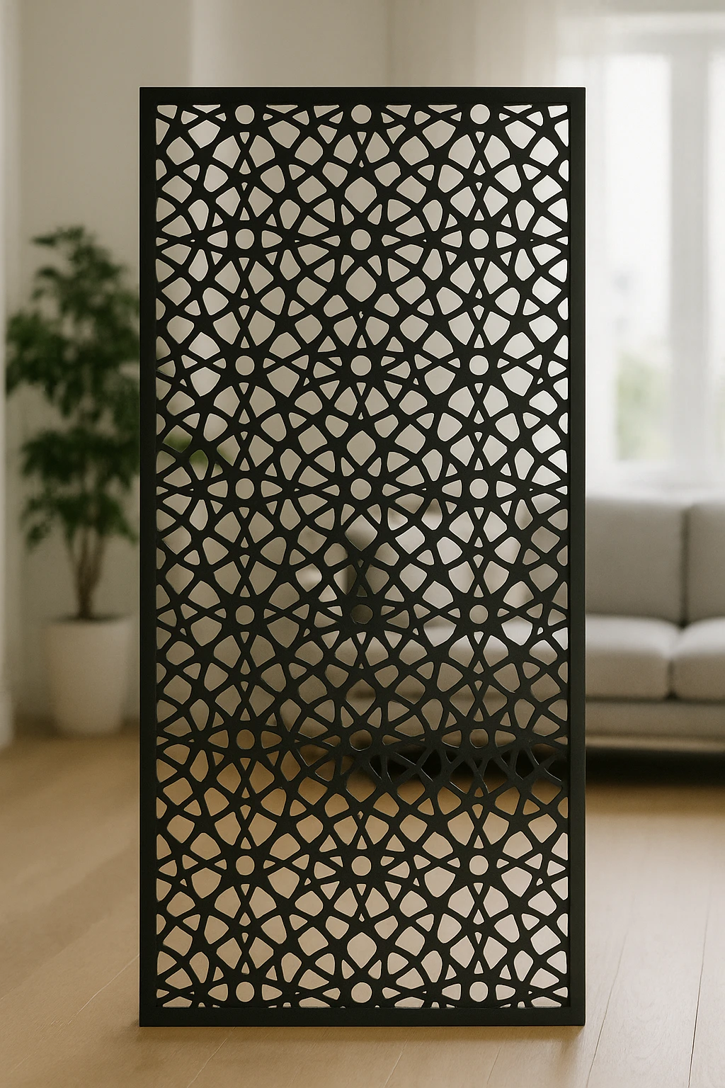 Bold Statement Panel 08 — Fiber Laser DXF for Privacy Screen