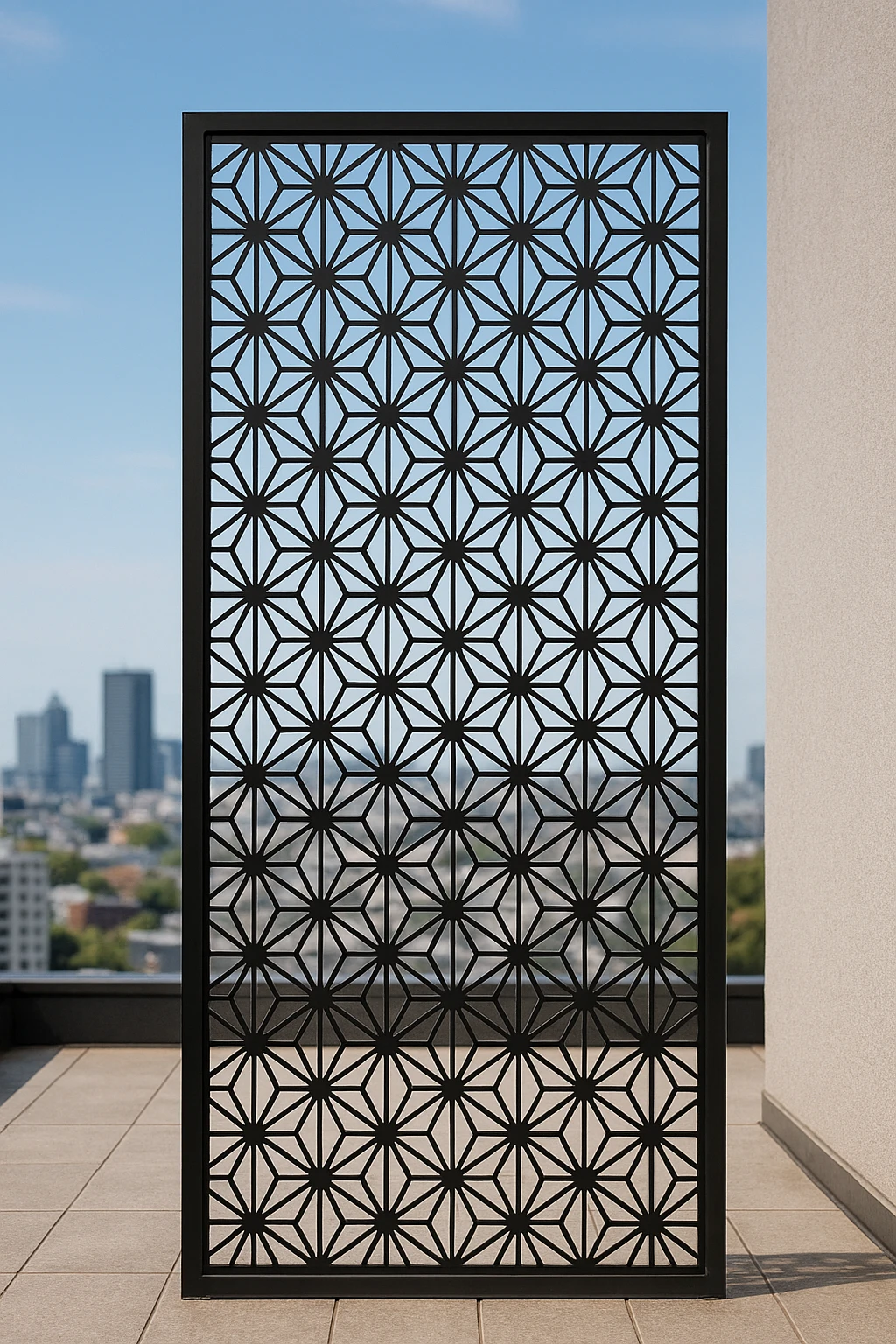 Layered Abstract Cut 09 — Fiber Laser DXF for Balcony Railing Infill