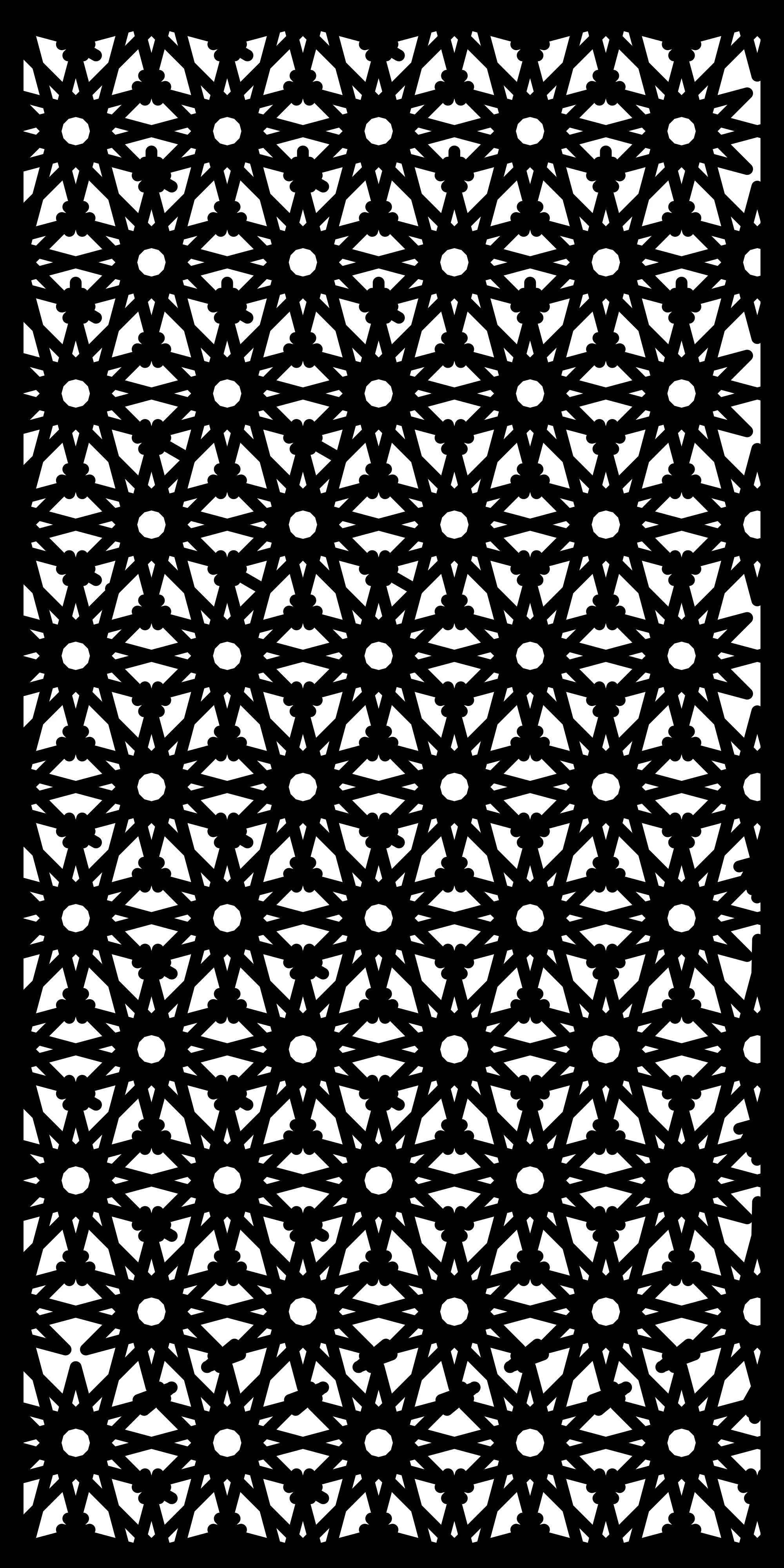 Modern Cutting Pattern 10 — Fiber Laser DXF for Decorative Gate Insert