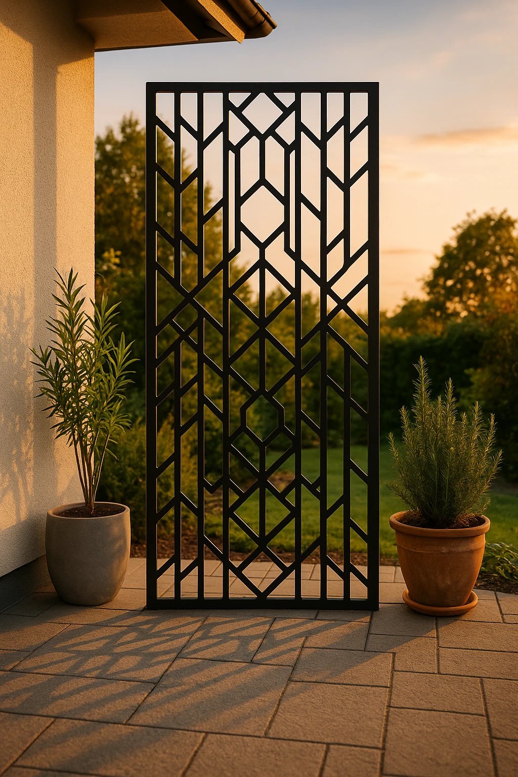 Bold Statement Panel 17 — Fiber Laser DXF for Privacy Screen