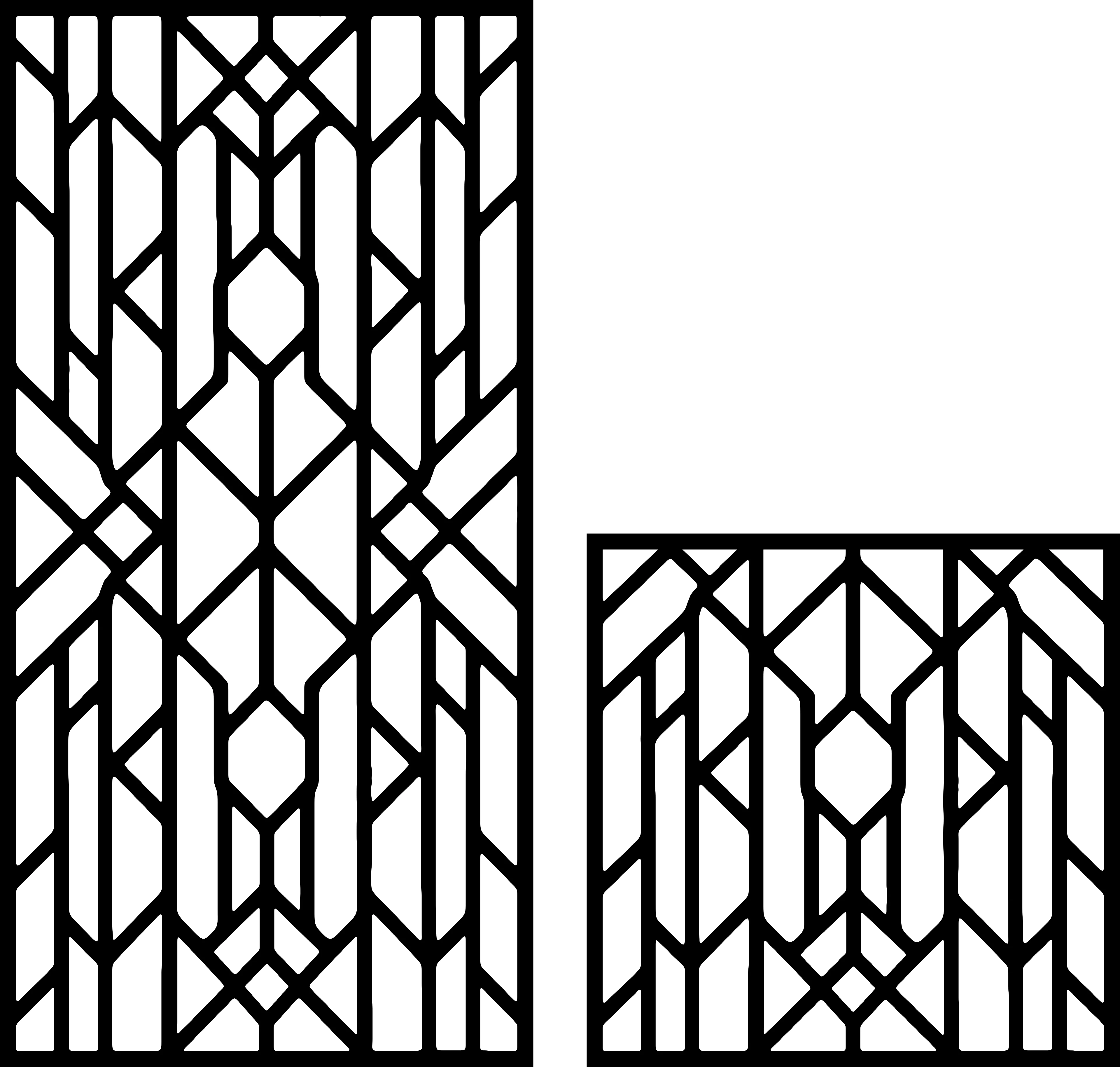 Bold Statement Panel 17 — Fiber Laser DXF for Privacy Screen