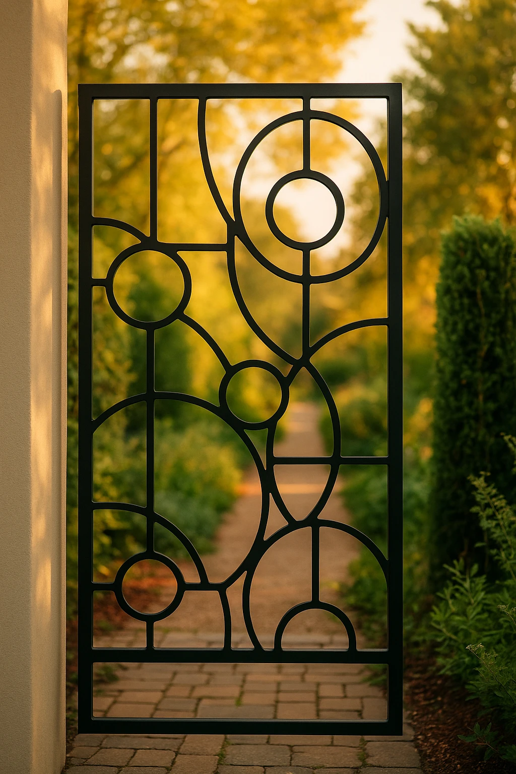 Layered Abstract Cut 18 — Fiber Laser DXF for Balcony Railing Infill