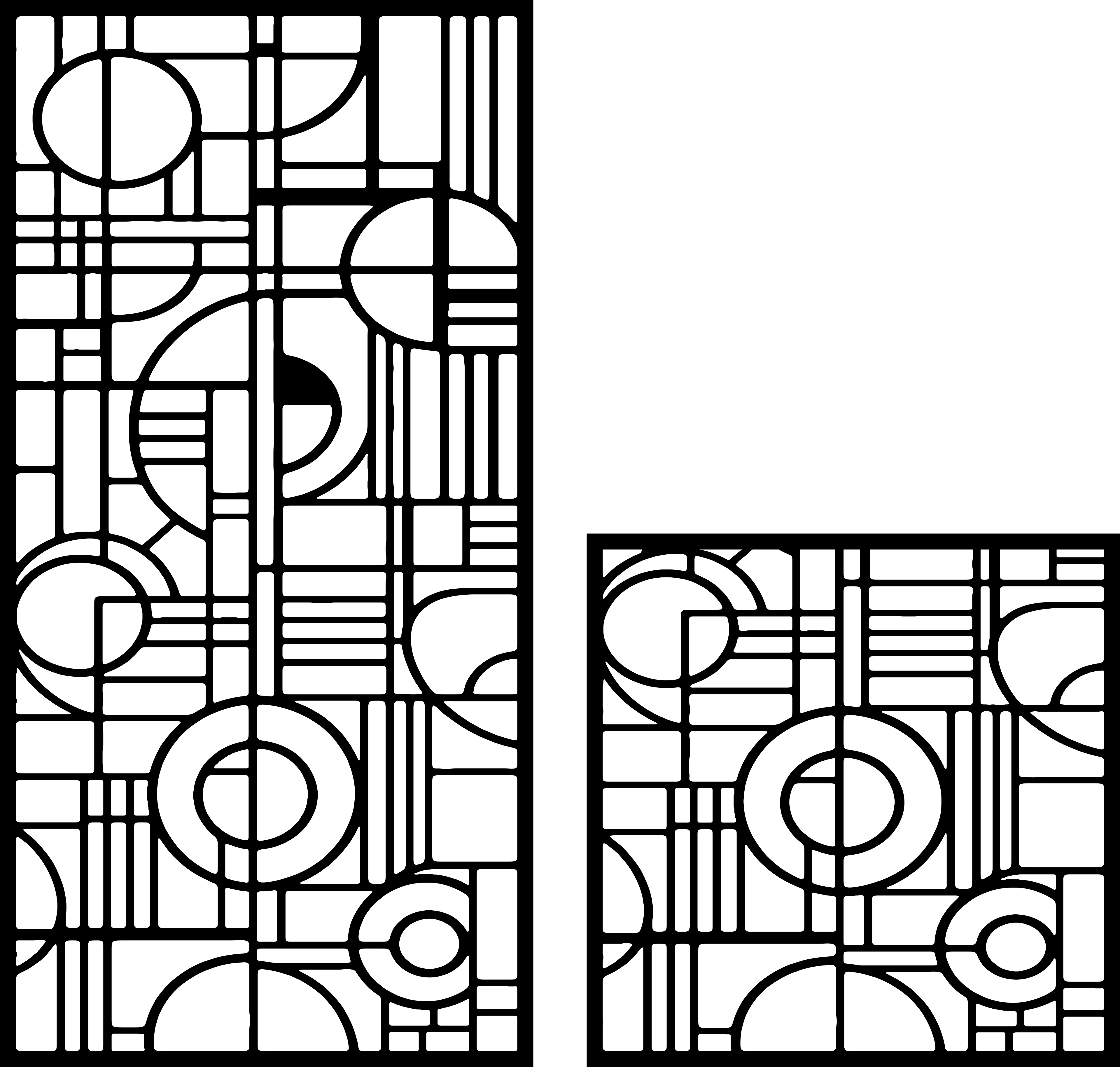 Sculpted Abstract 20 — Fiber Laser DXF for Interior Partition