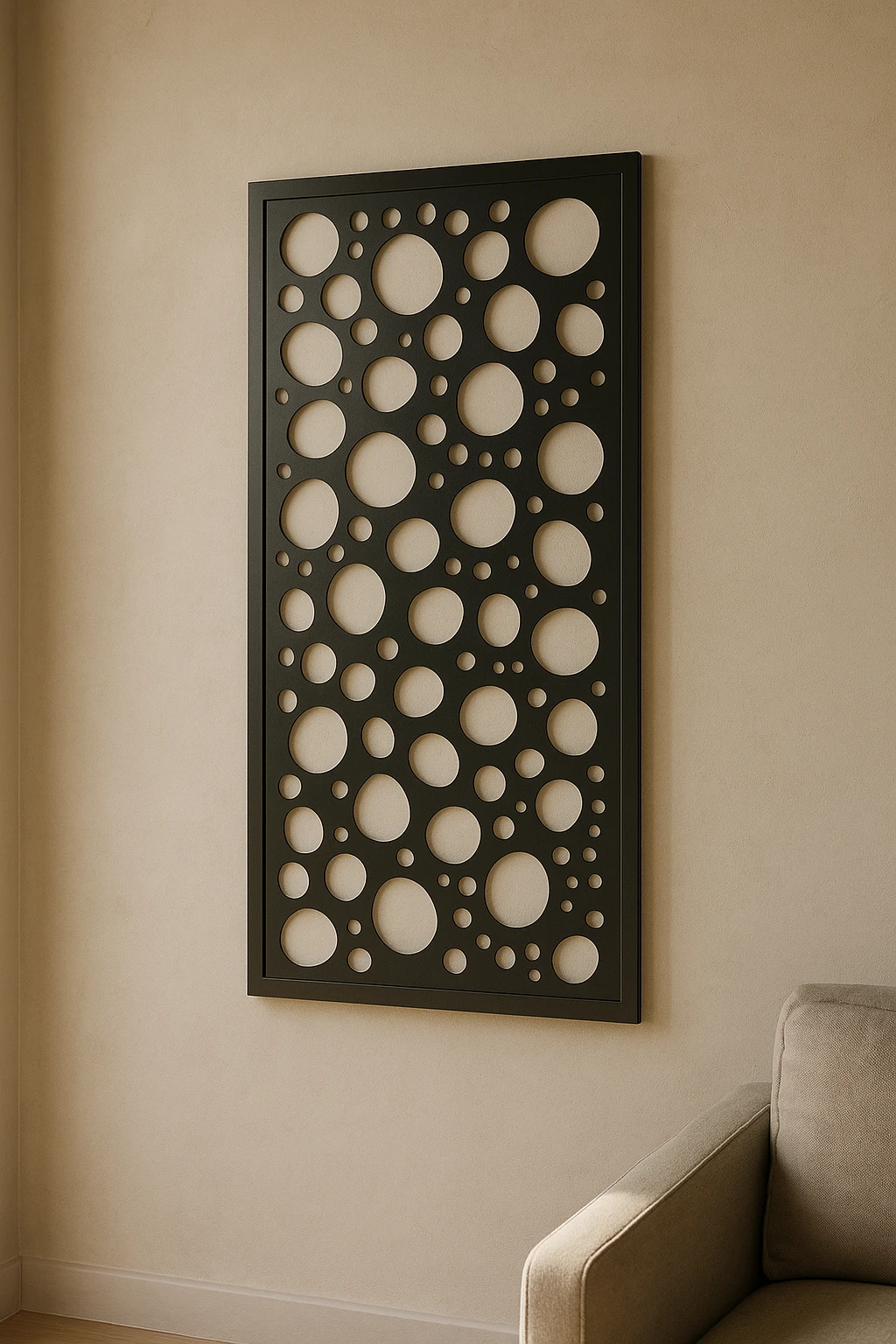 Architectural Abstract 28 — Fiber Laser DXF for Stairwell Panel