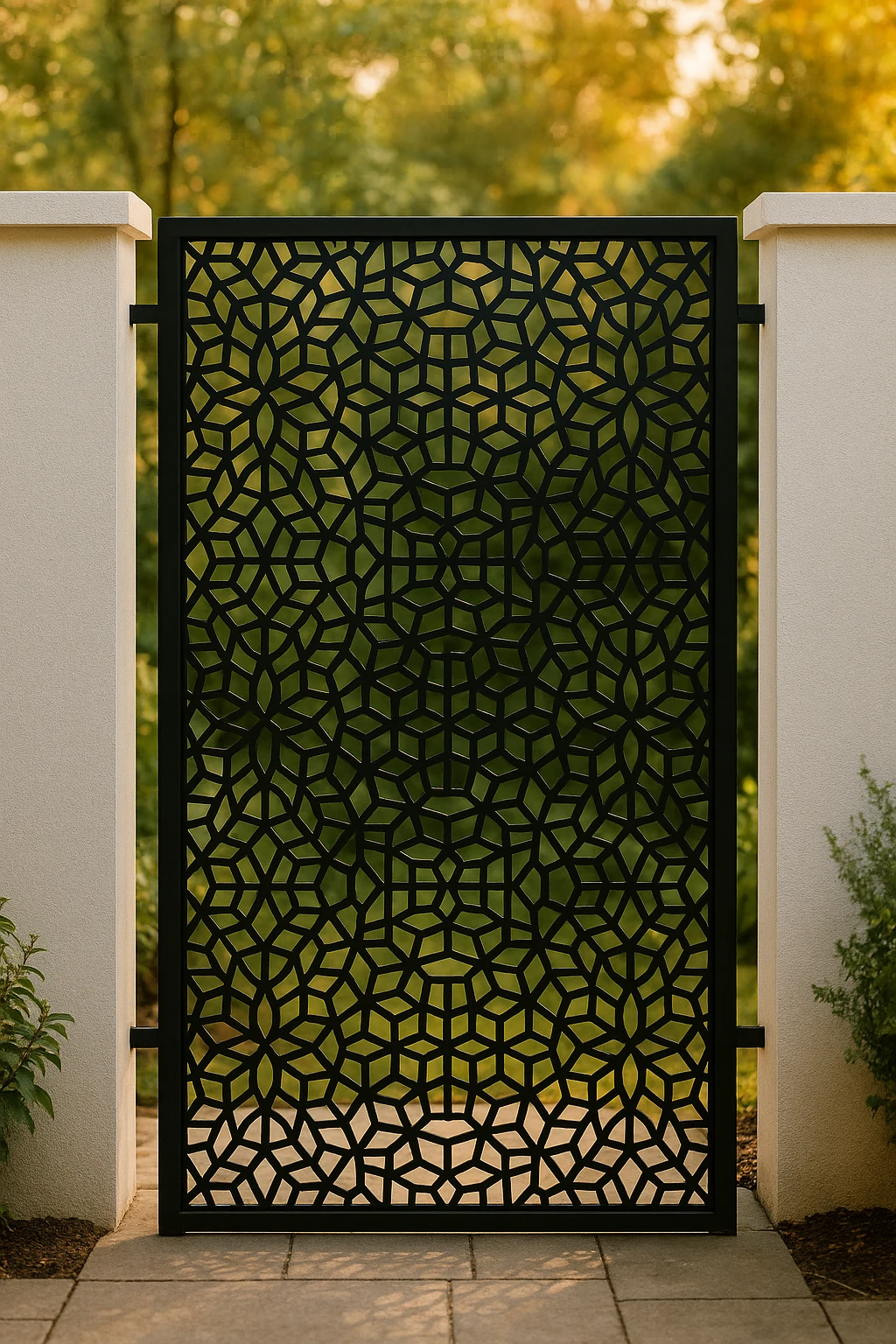 Abstract Panel 31 — Fiber Laser DXF for Garden Divider