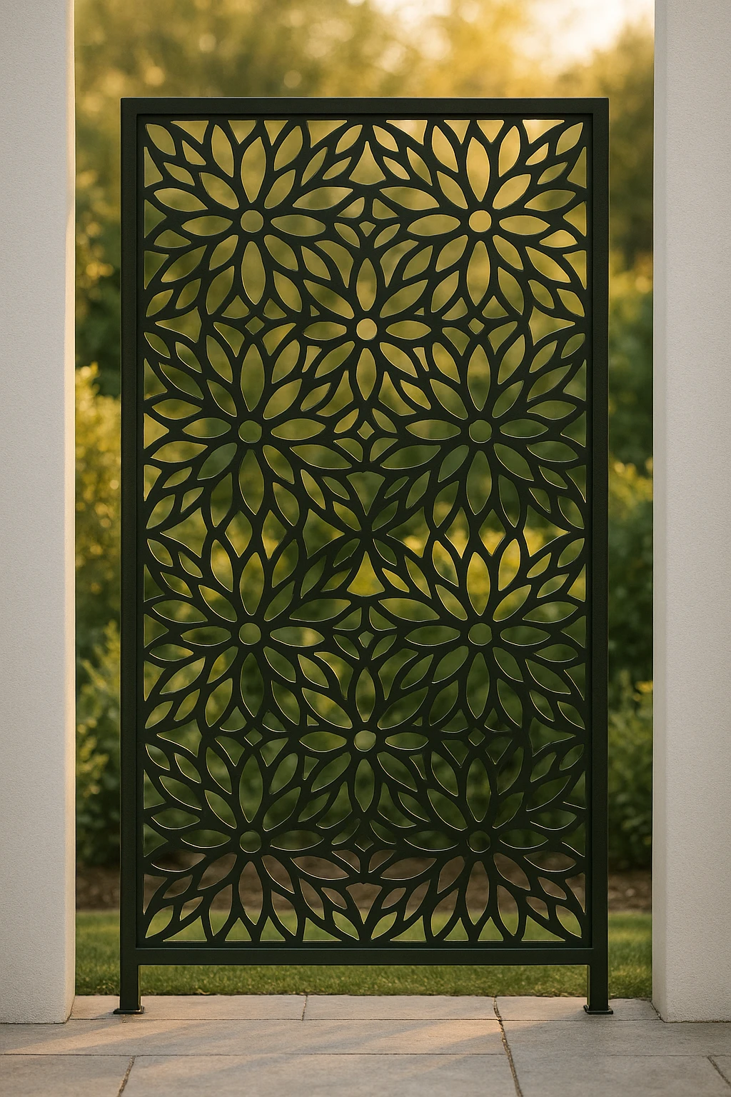 Botanical Pattern 05 — Fiber Laser DXF for Indoor Plant Wall