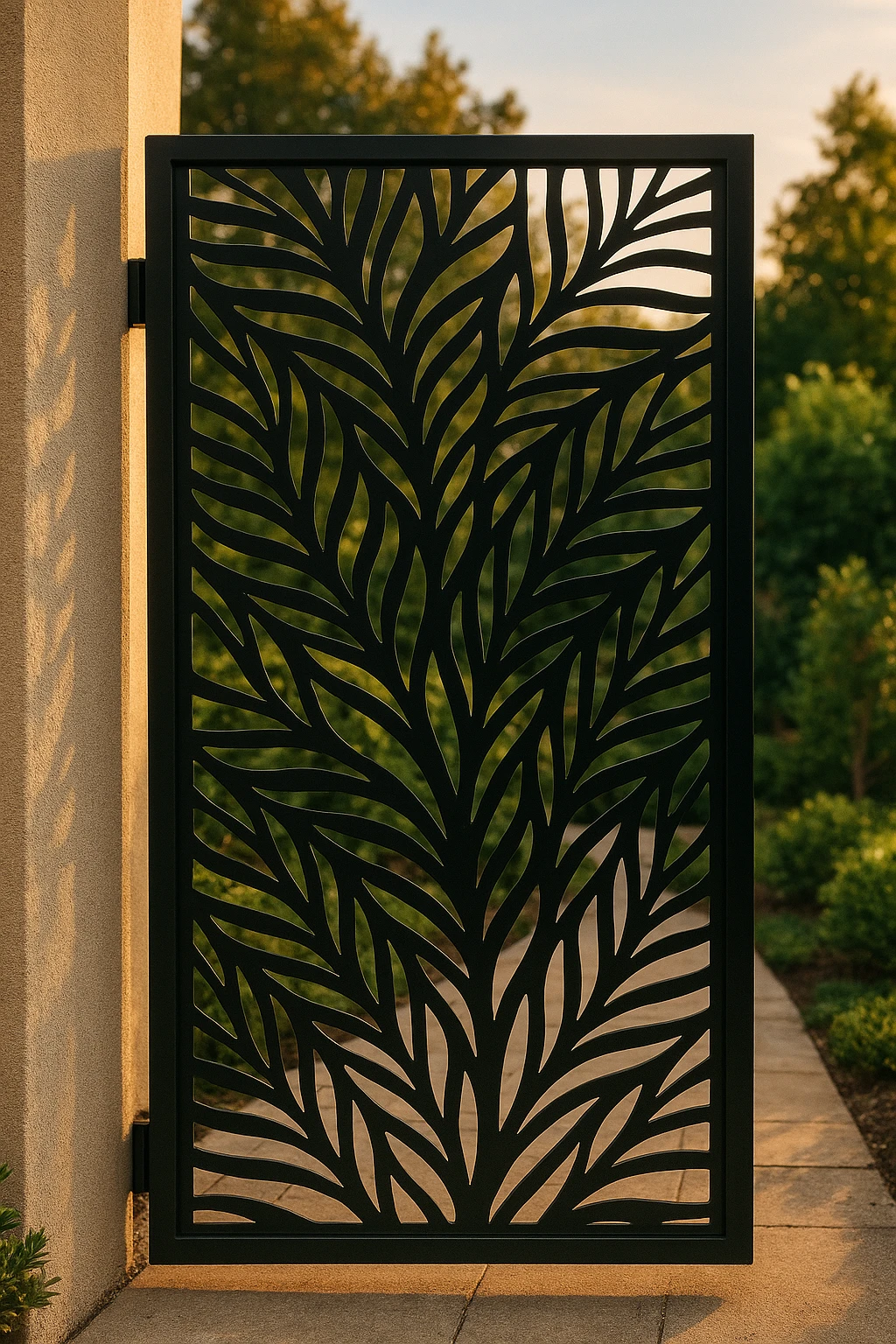 Botanical Wall Panel 10 — Fiber Laser DXF for Greenhouse Insert