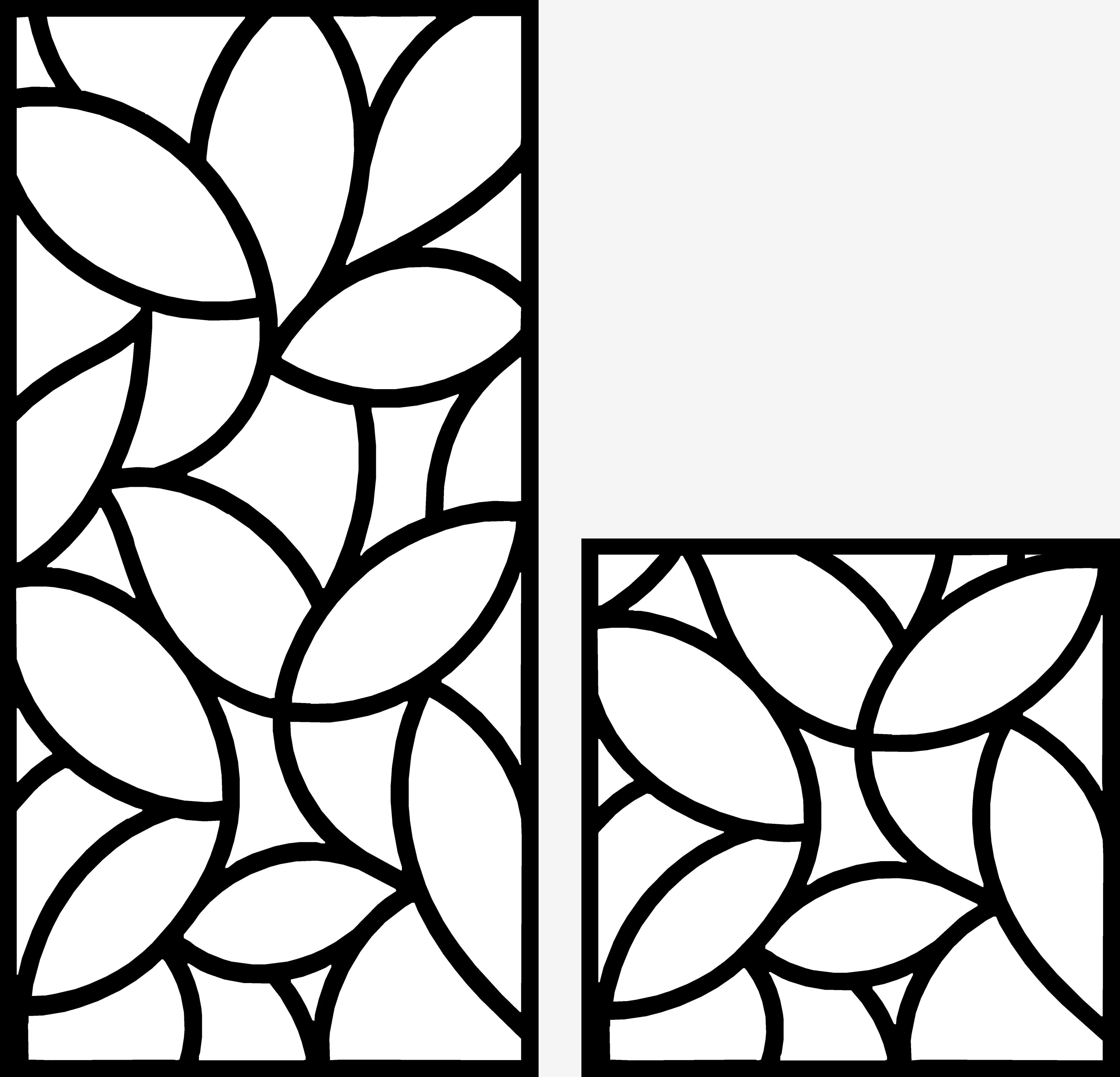 Natural Forms Cut 11 — Fiber Laser DXF for Balcony Railing Infill