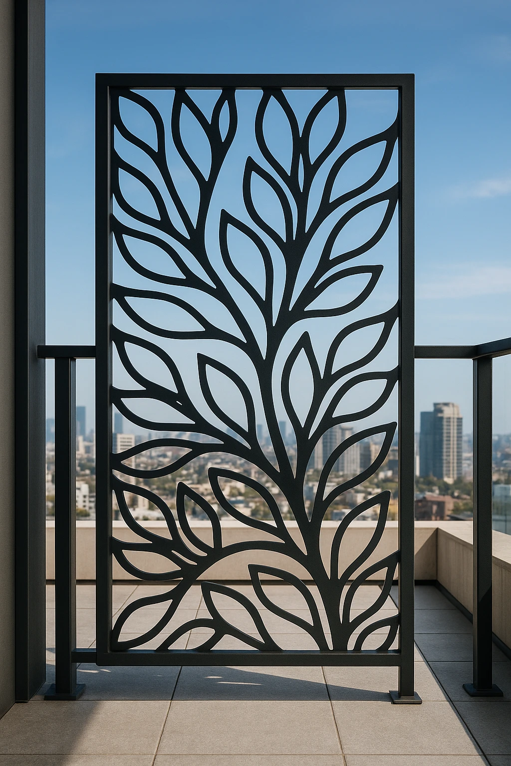 Foliage Screen 13 — Fiber Laser DXF for Garden Privacy Screen
