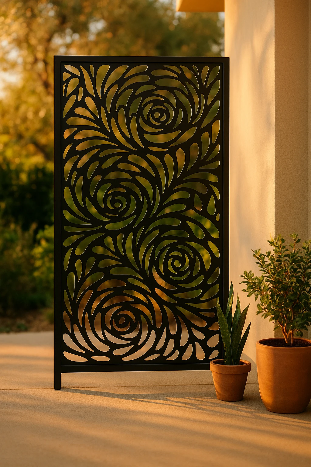 Leaf Composition 15 — Fiber Laser DXF for Conservatory Panel
