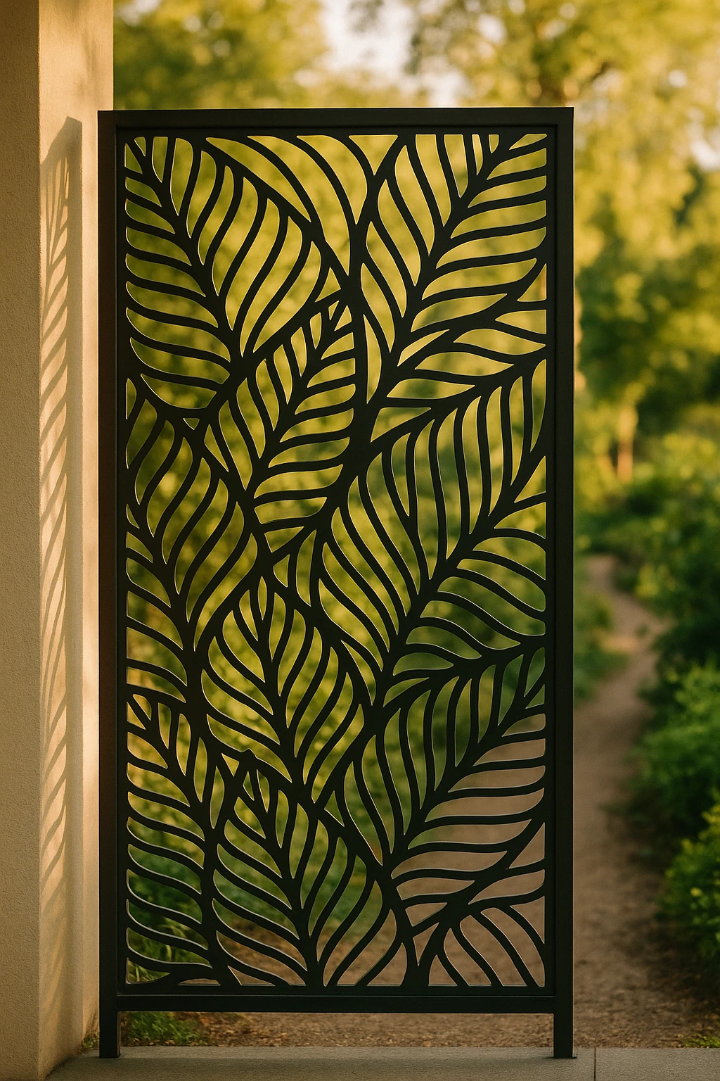 Garden Panel 16 — Fiber Laser DXF for Botanical Wall Accent