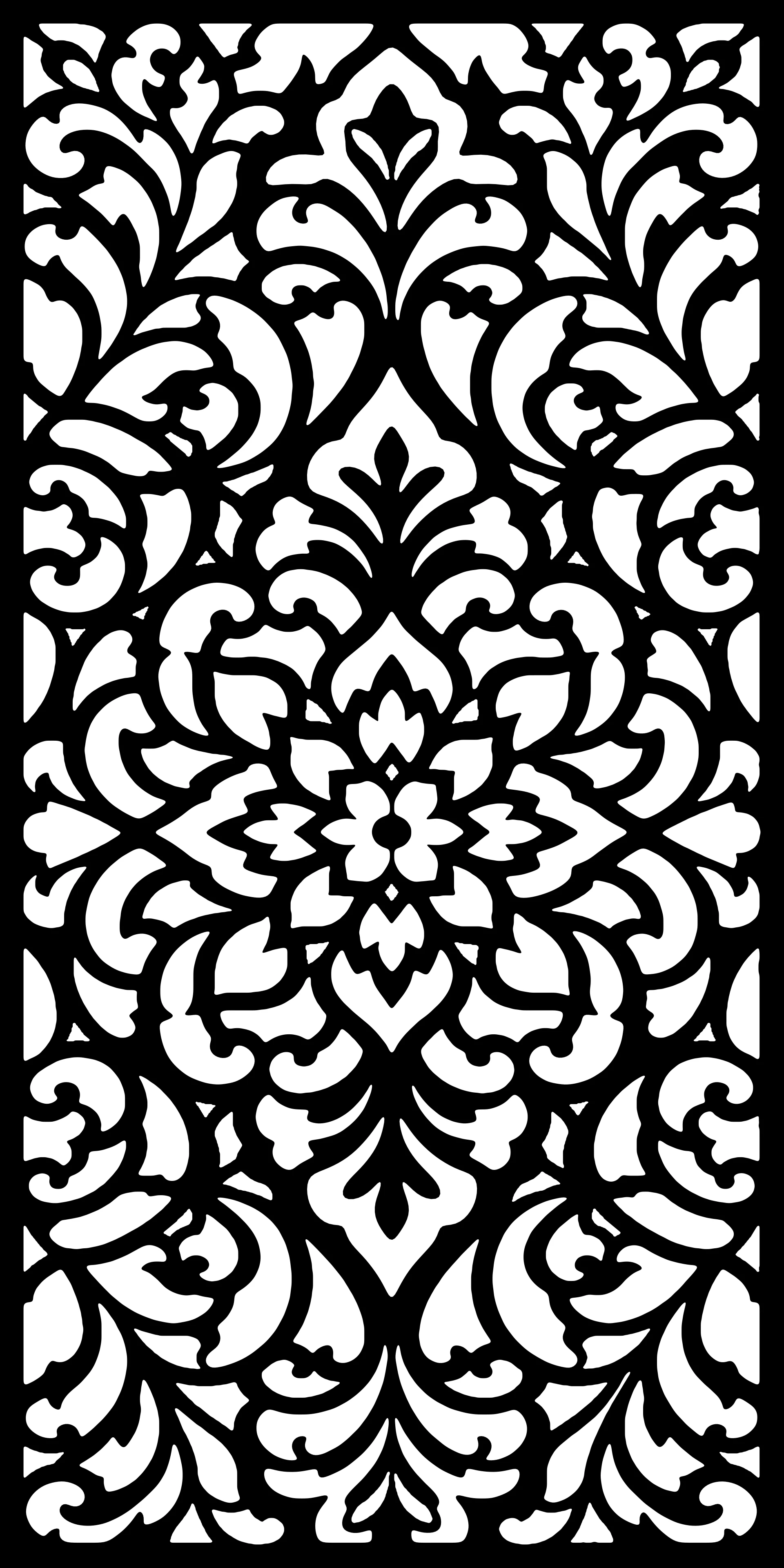 Special Halftone Composition 09 — Fiber Laser DXF for Gallery Backlit Installation
