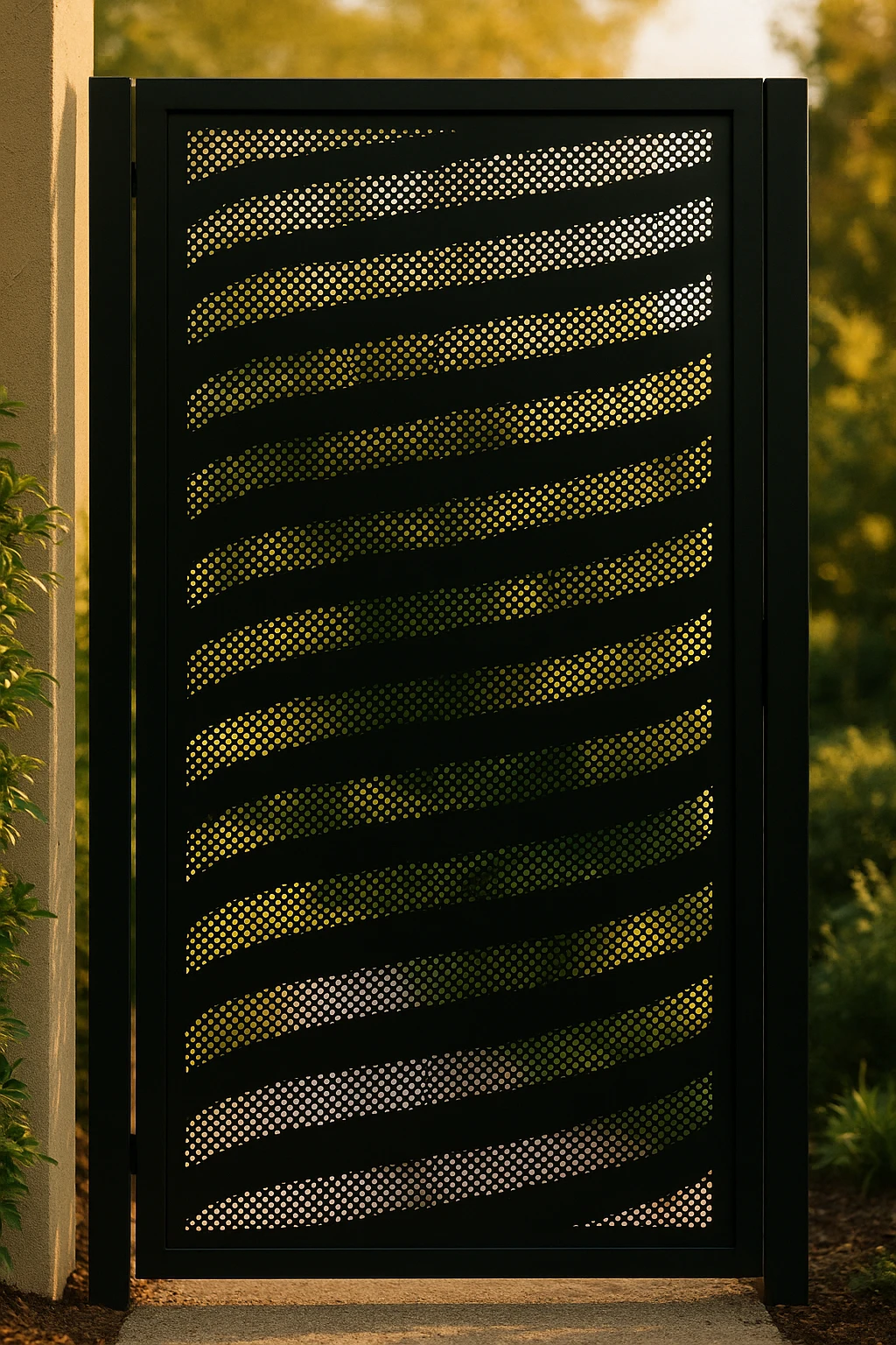 Statement Halftone Piece 17 — Fiber Laser DXF for High-End Privacy Screen