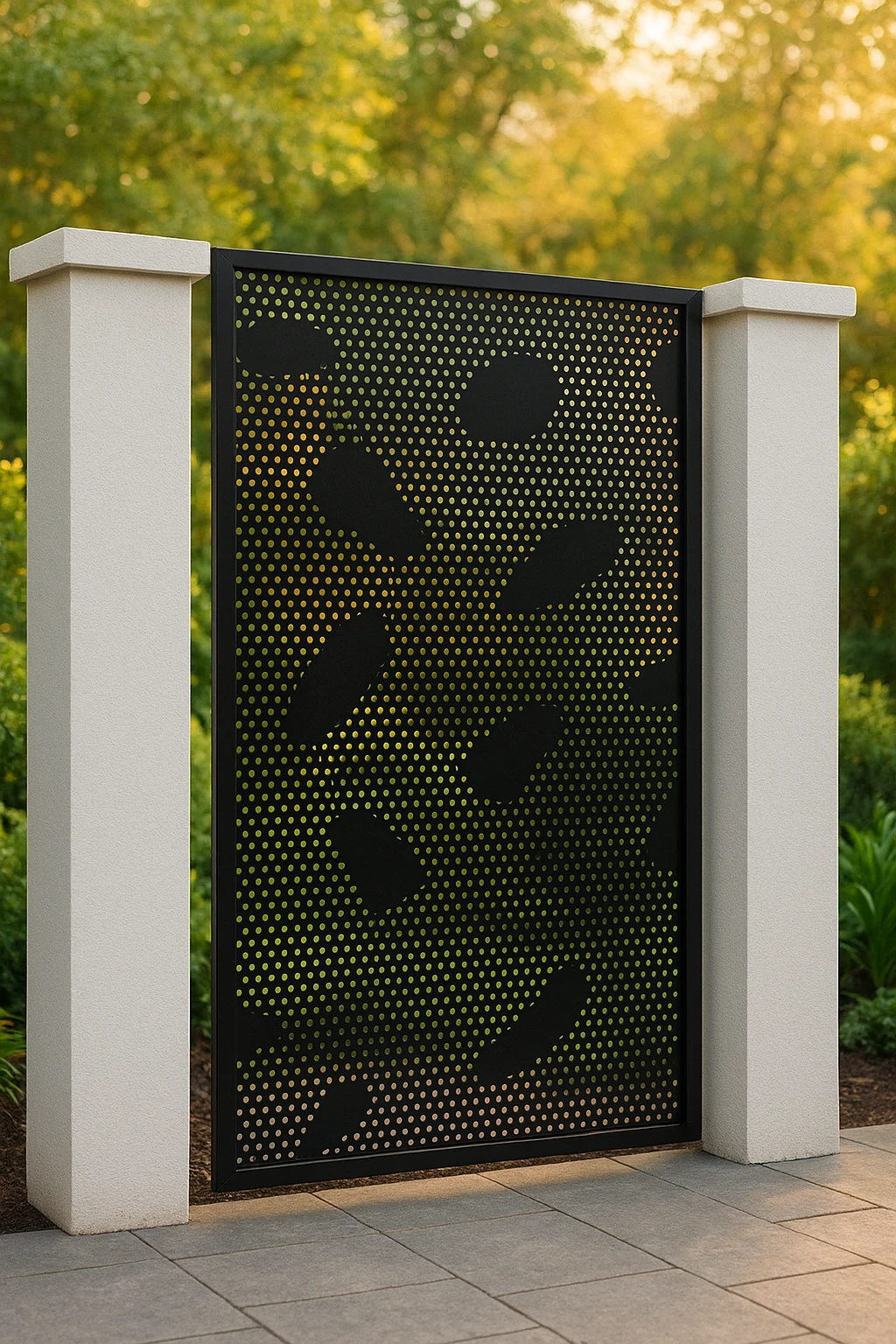 Special Halftone Composition 18 — Fiber Laser DXF for Gallery Backlit Installation