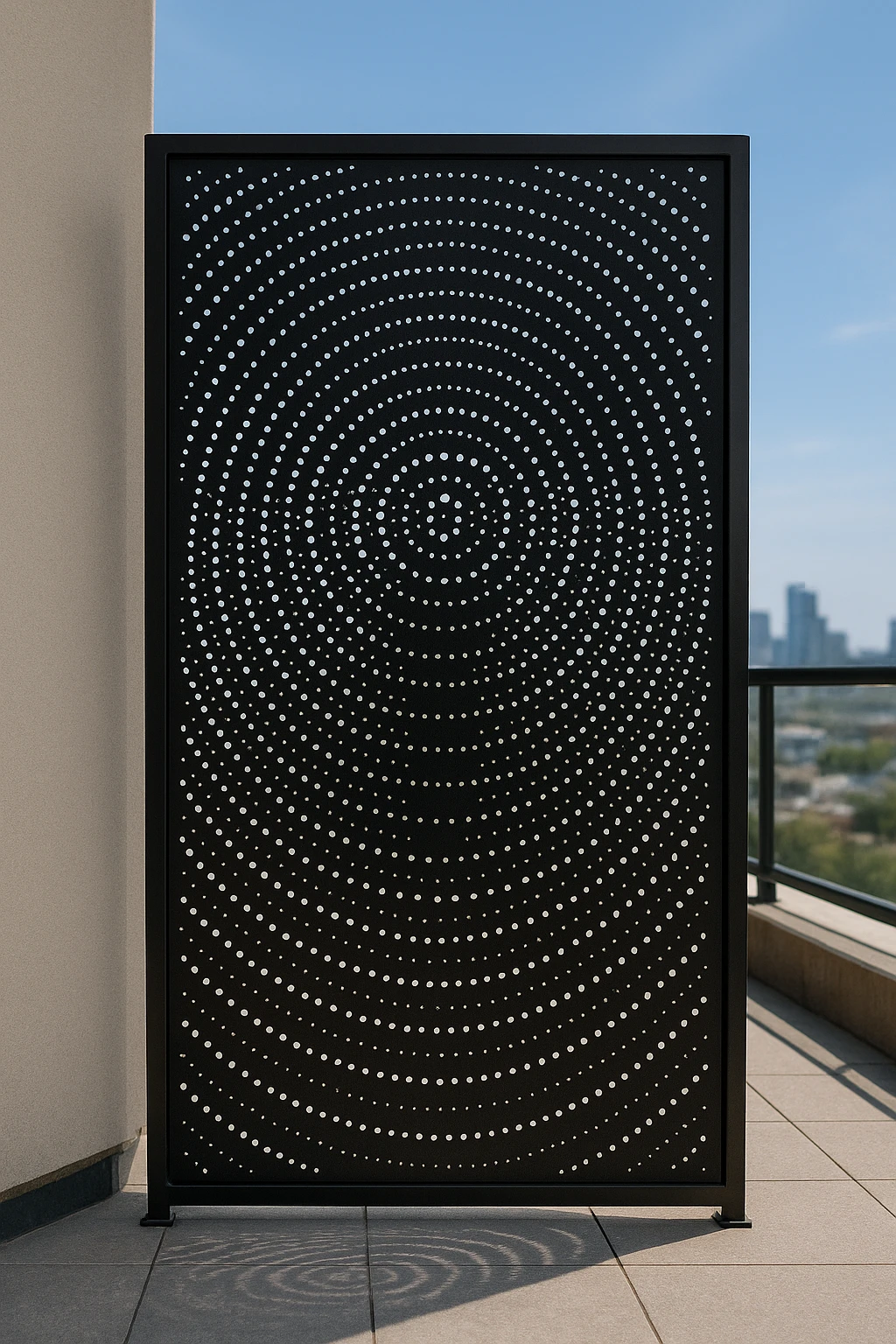 Halftone Spiral Design 20 — Fiber Laser DXF for Feature Backlit Panel