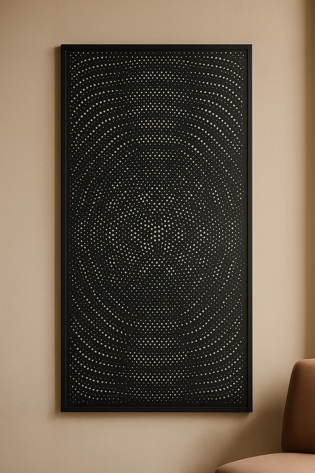 Halftone Wave Panel 21 — Fiber Laser DXF for Storefront Centrepiece