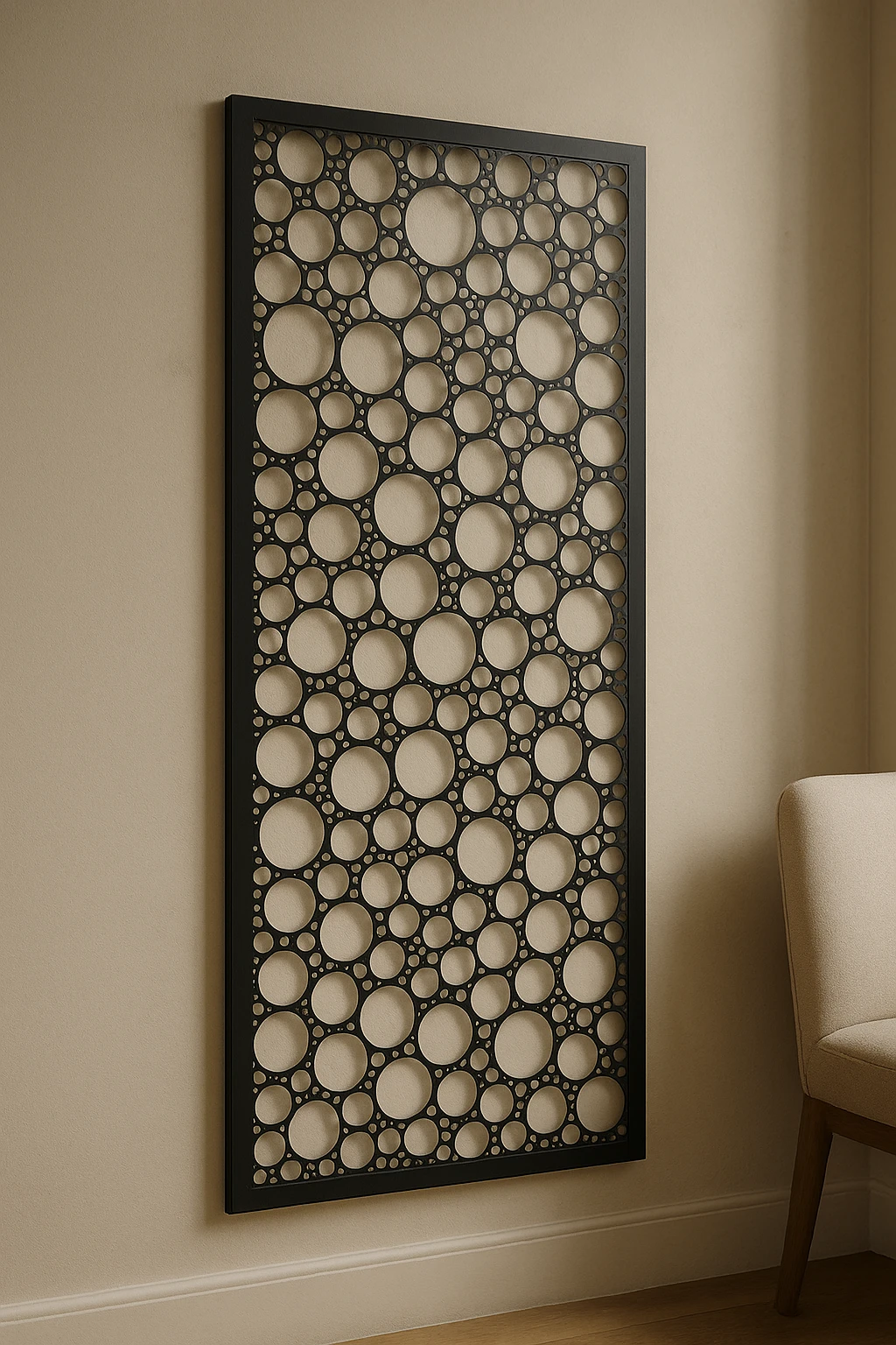 Hex & Triangle Panel 01 — Fiber Laser DXF for Pergola Side Panel