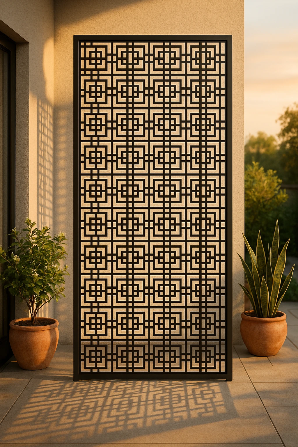 Minimalist Geometric Pattern 02 — Fiber Laser DXF for Storefront Accent