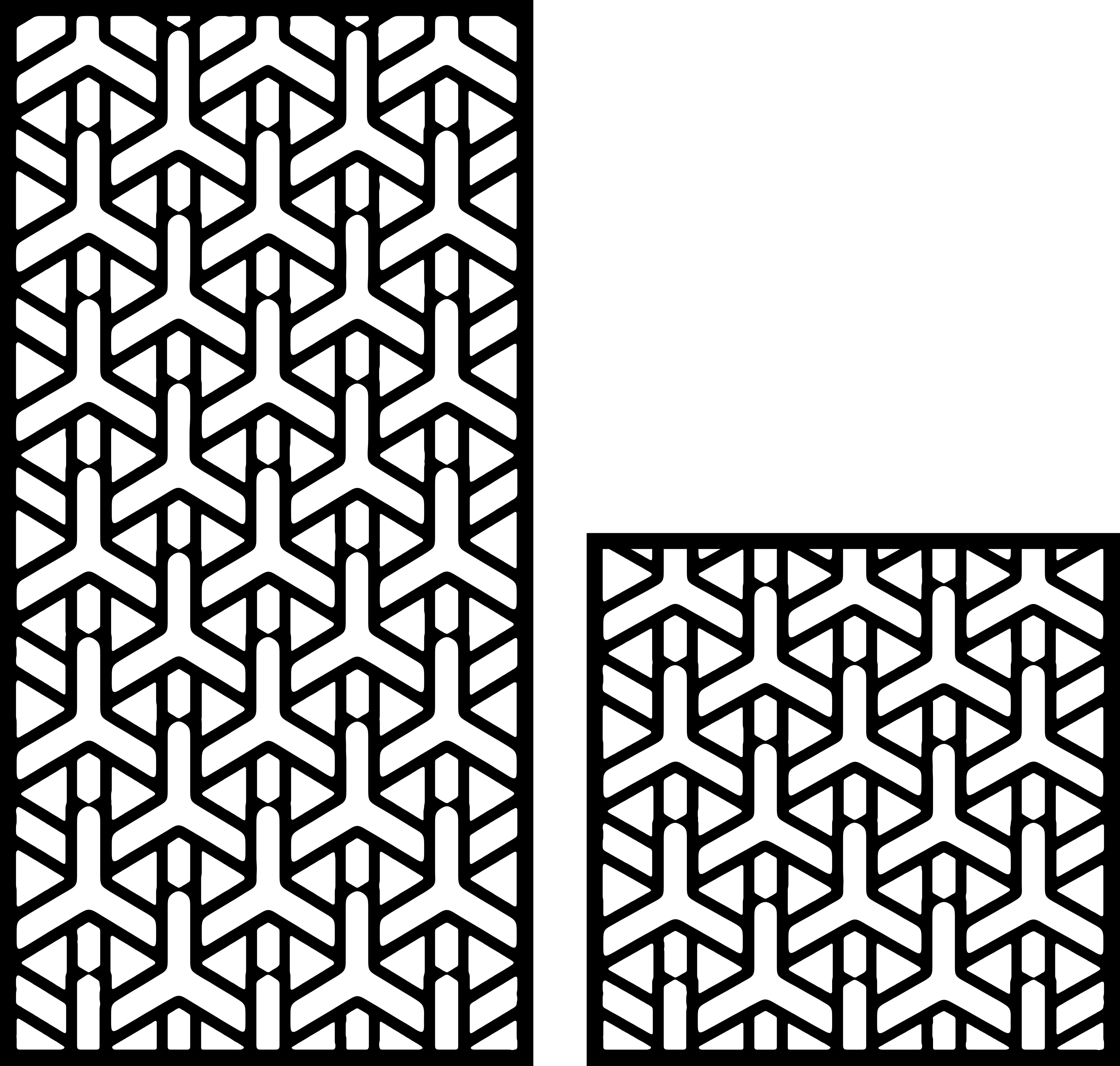 Tessellation Cut 03 — Fiber Laser DXF for Decorative Vent Cover