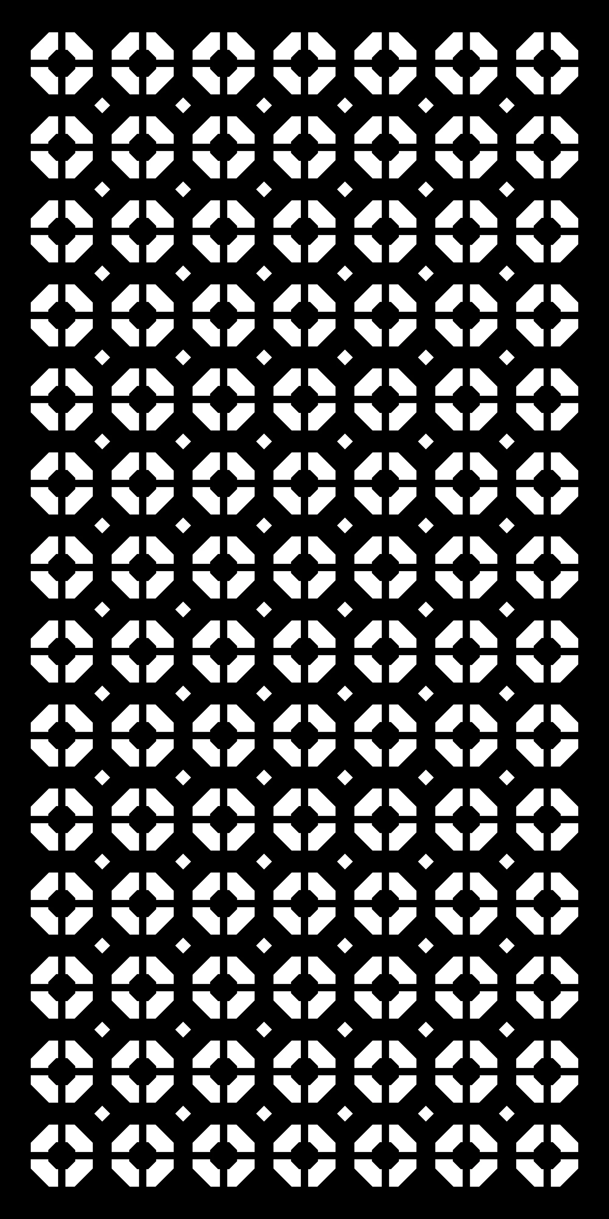 Repeating Geometric Module 04 — Fiber Laser DXF for Interior Room Divider