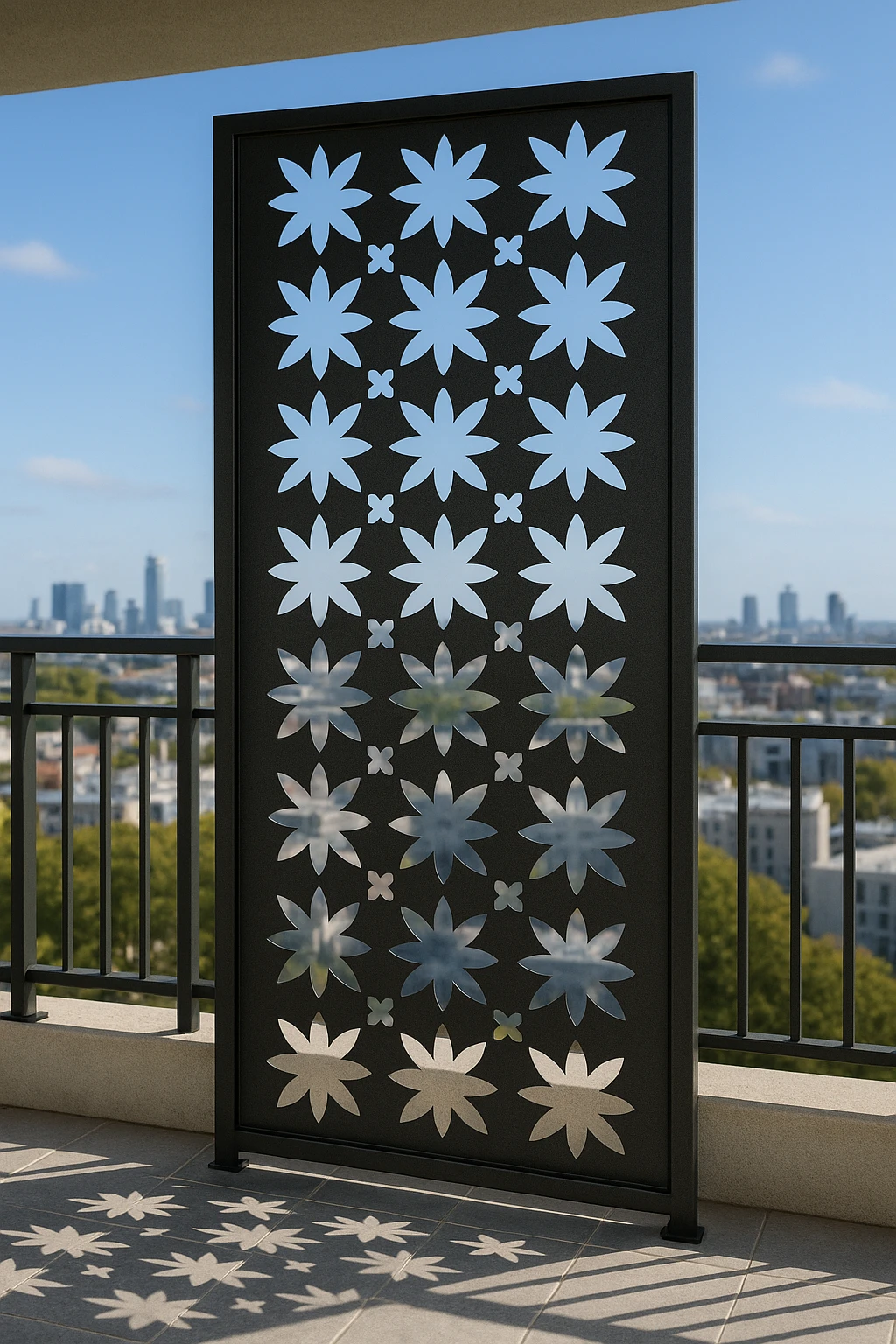 Modular Pattern 06 — Fiber Laser DXF for Modern Privacy Screen