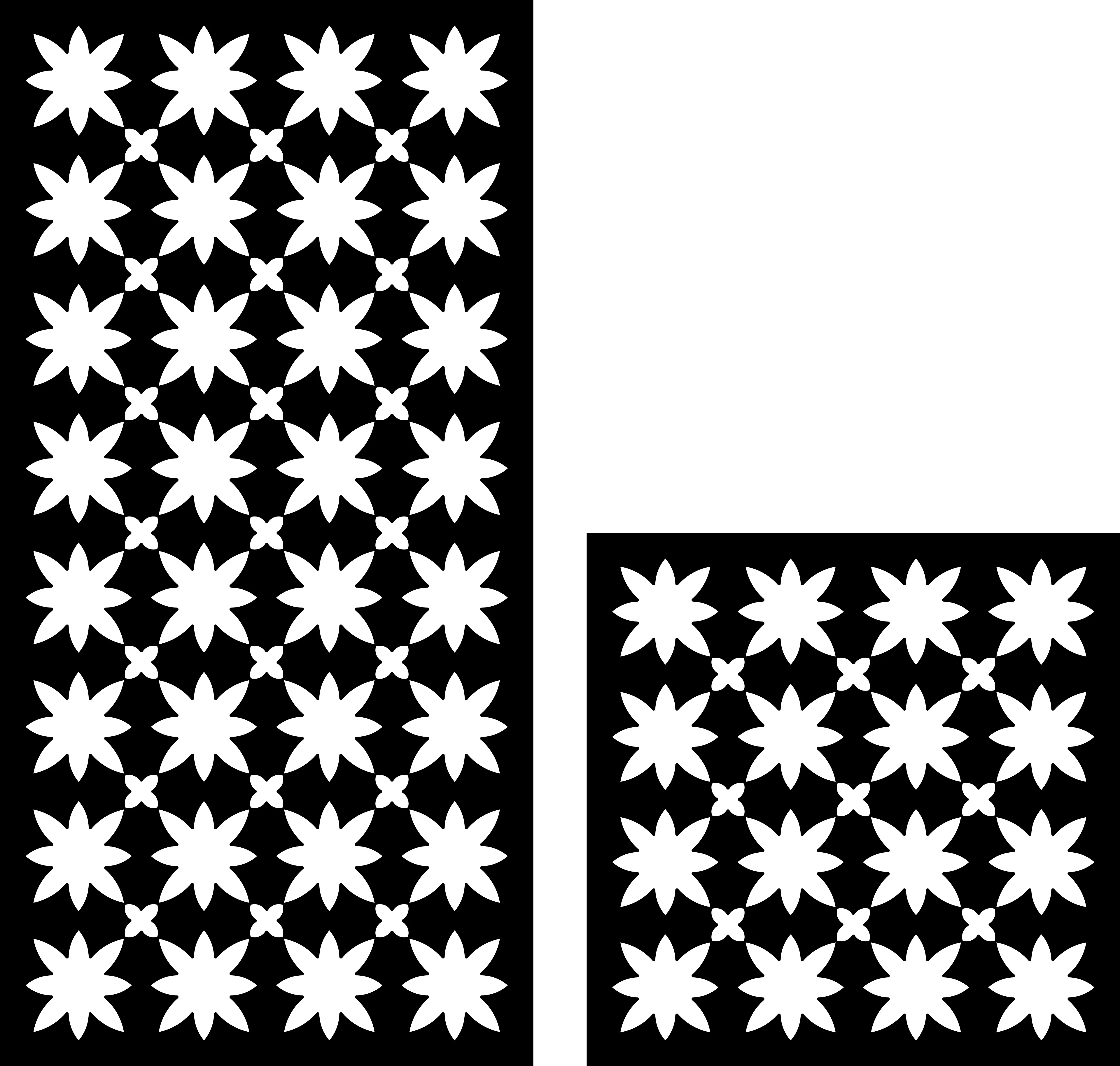 Modular Pattern 06 — Fiber Laser DXF for Modern Privacy Screen