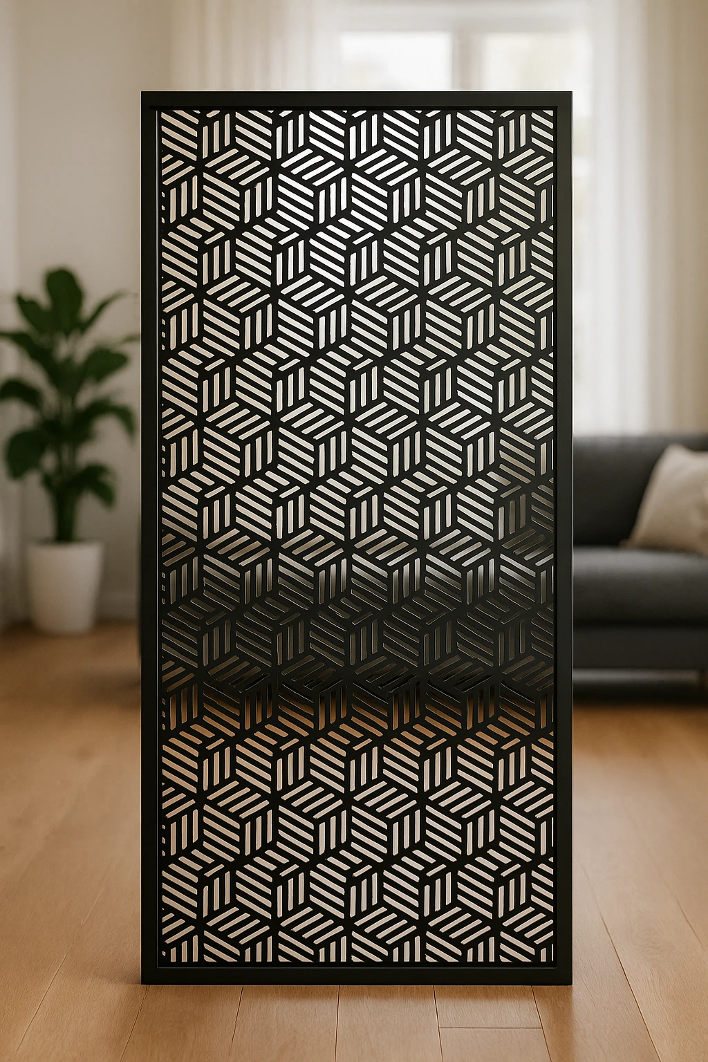 Minimalist Geometric Pattern 11 — Fiber Laser DXF for Storefront Accent