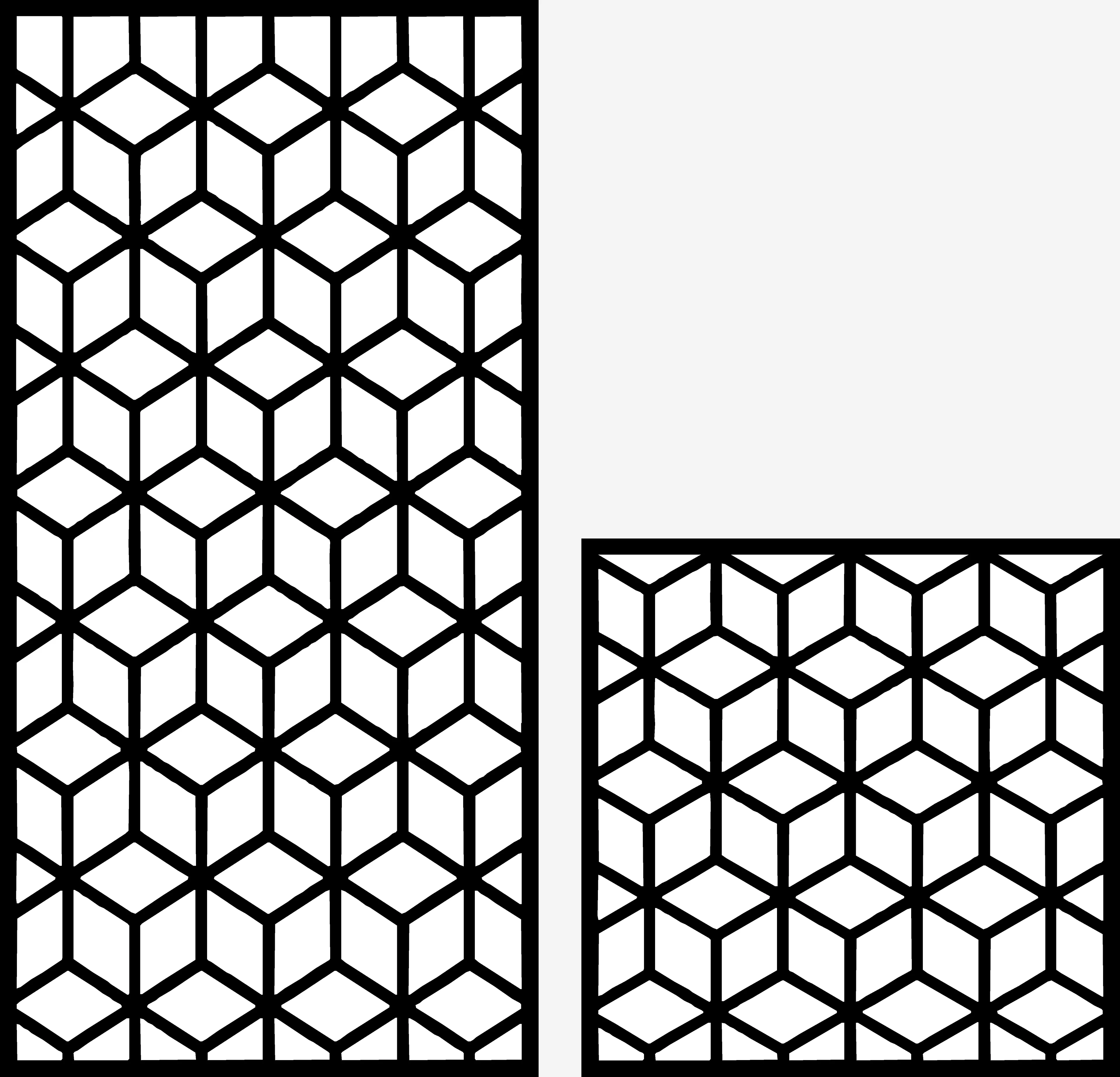 Symmetry Panel 17 — Fiber Laser DXF for Restaurant Partition