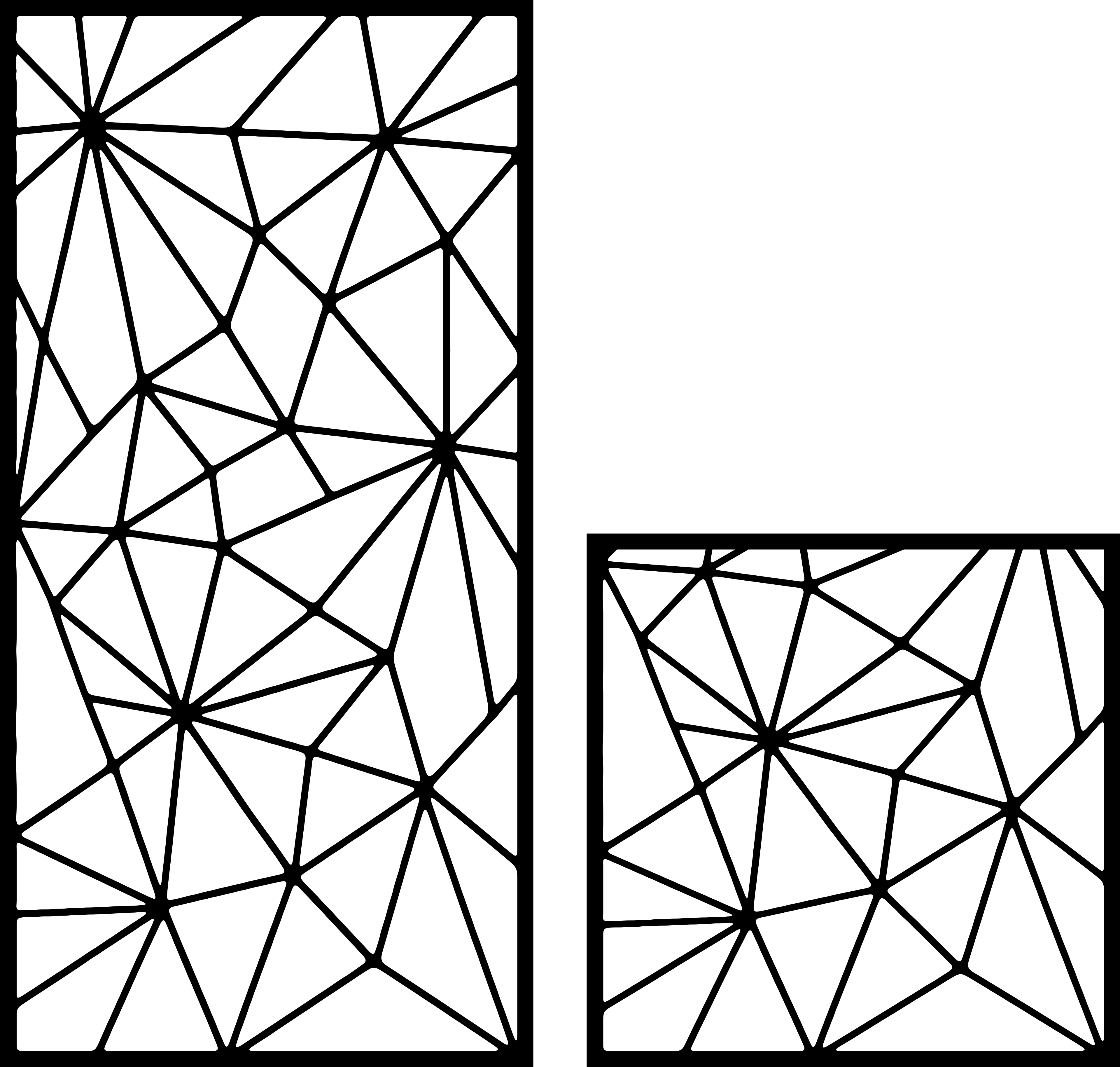 Mathematical Cut 18 — Fiber Laser DXF for Office Feature Wall
