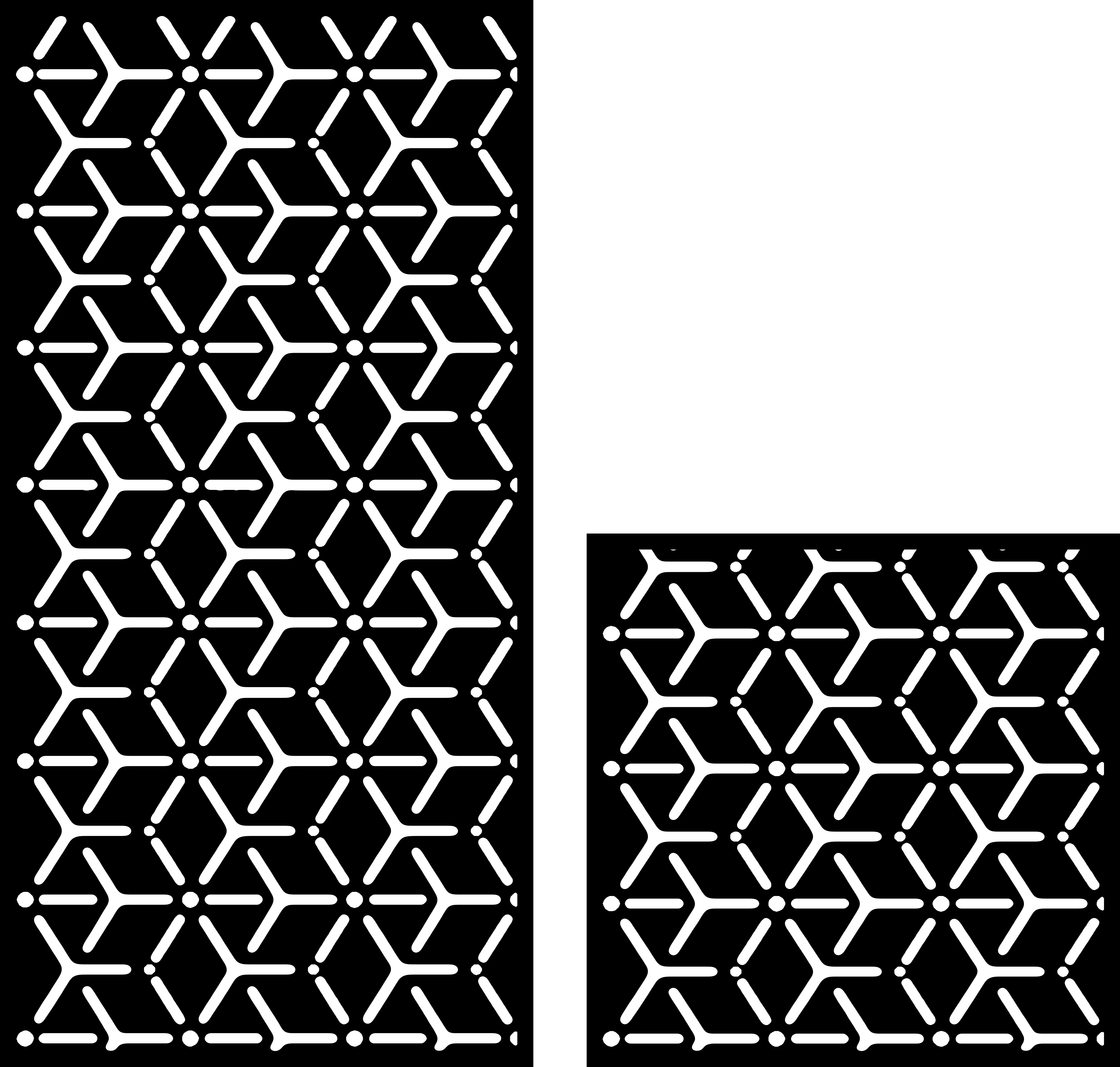 Minimalist Geometric Pattern 20 — Fiber Laser DXF for Storefront Accent
