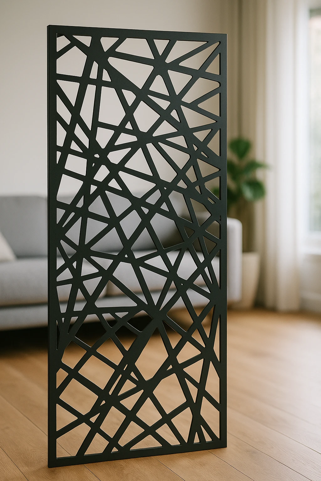 Architectural Geometric Panel 23 — Fiber Laser DXF for Balcony Railing Infill
