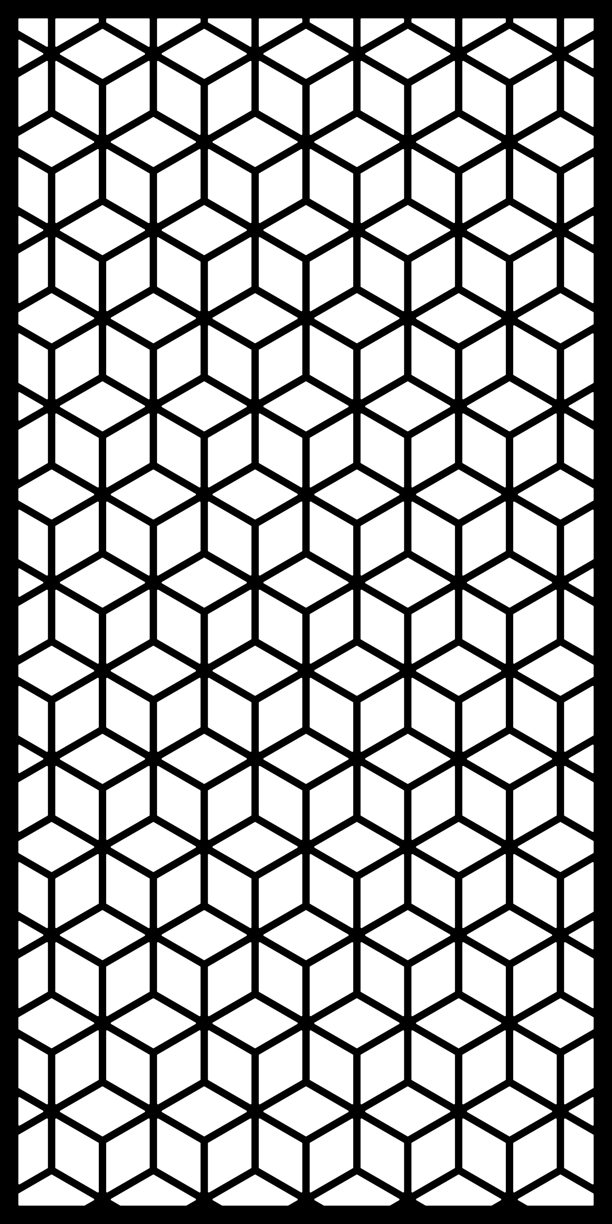 Modular Pattern 24 — Fiber Laser DXF for Modern Privacy Screen