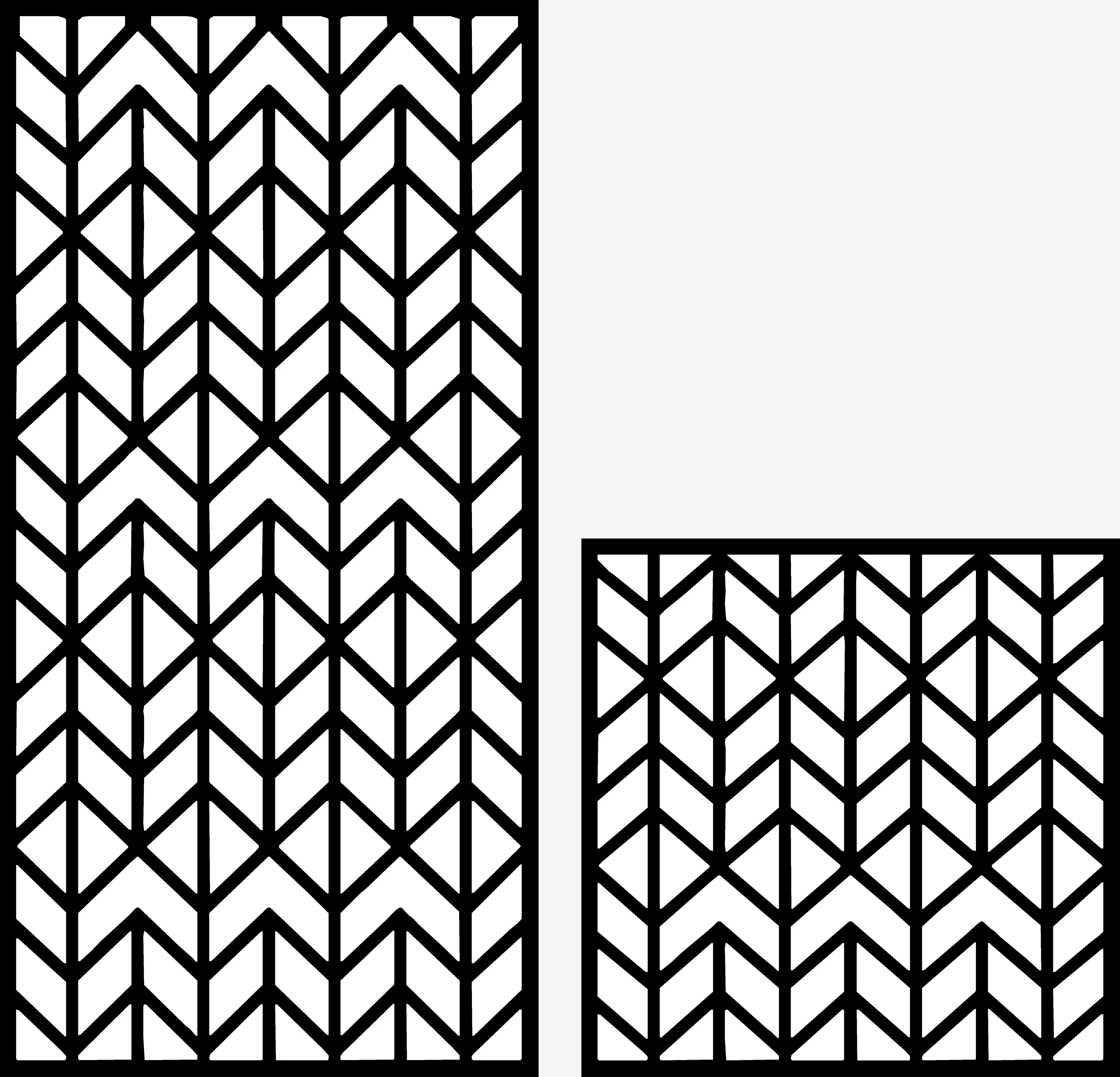 Symmetry Panel 26 — Fiber Laser DXF for Restaurant Partition