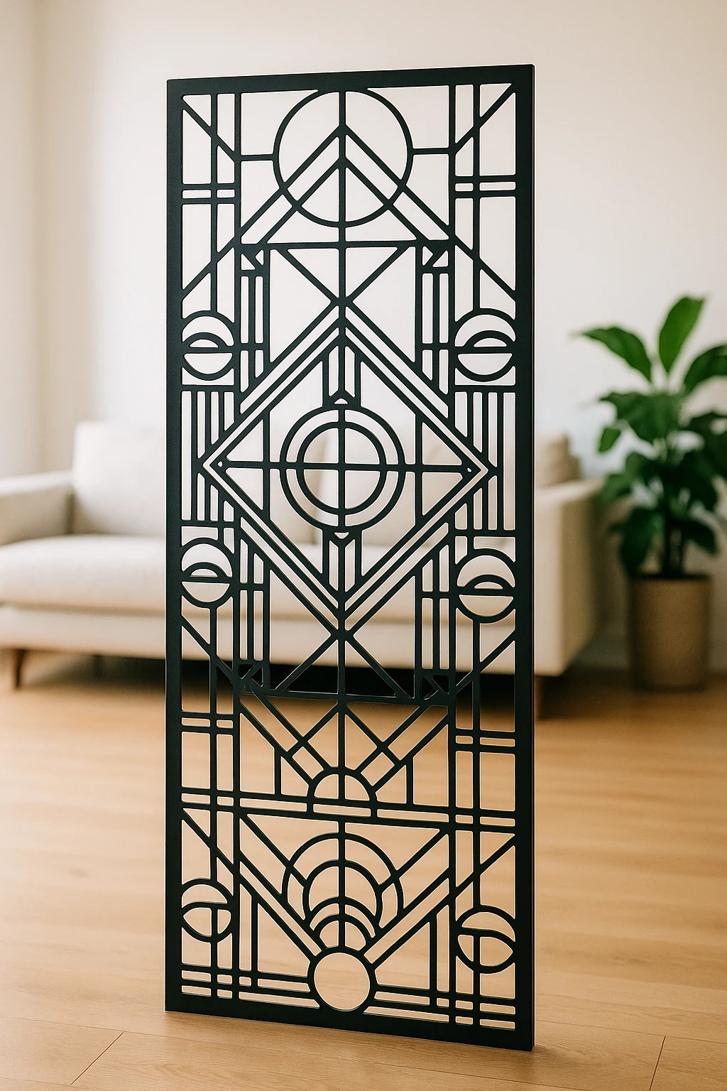 Modern Geometric Design 29 — Fiber Laser DXF for Storefront Accent