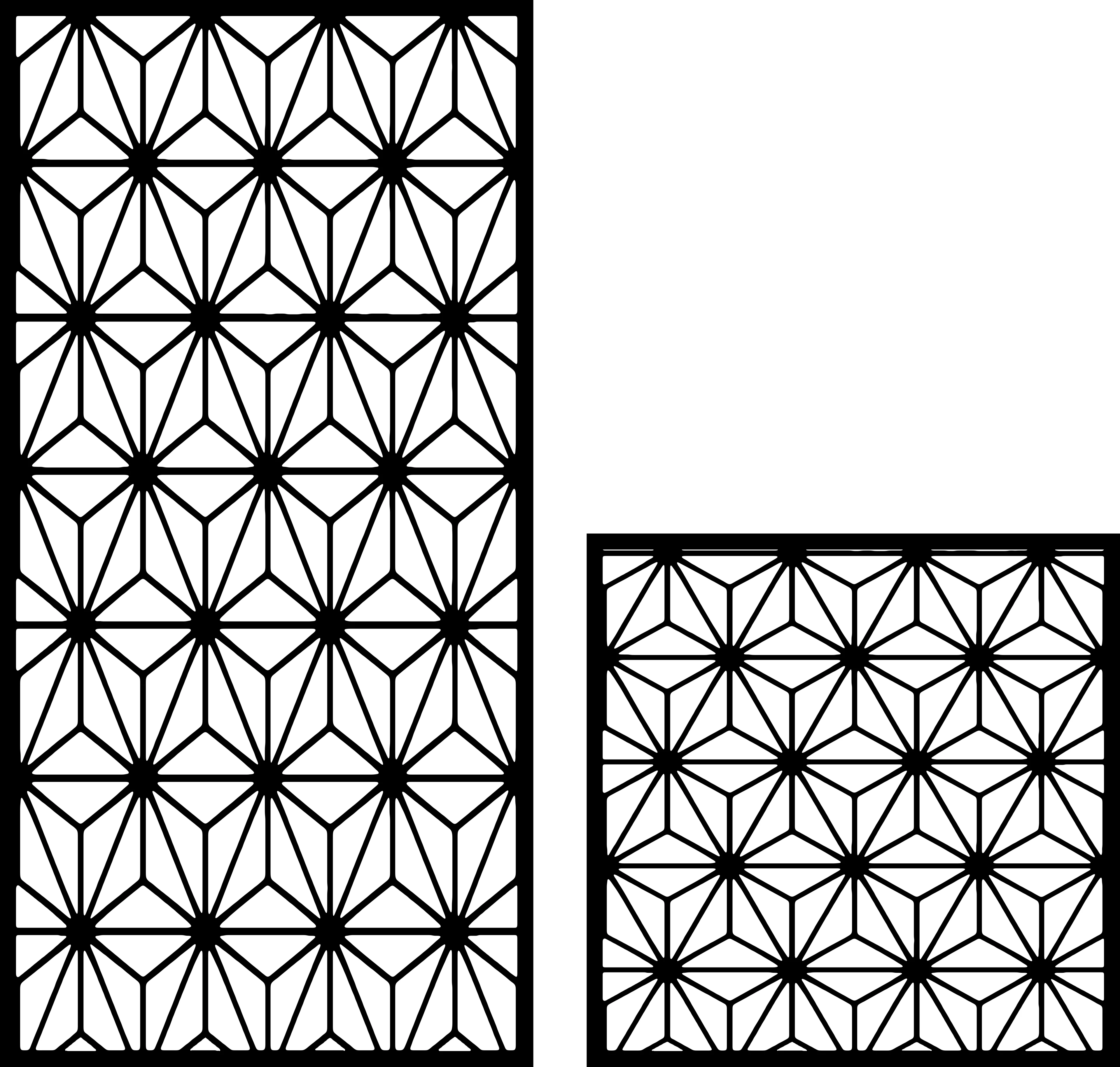 Tessellation Cut 30 — Fiber Laser DXF for Decorative Vent Cover
