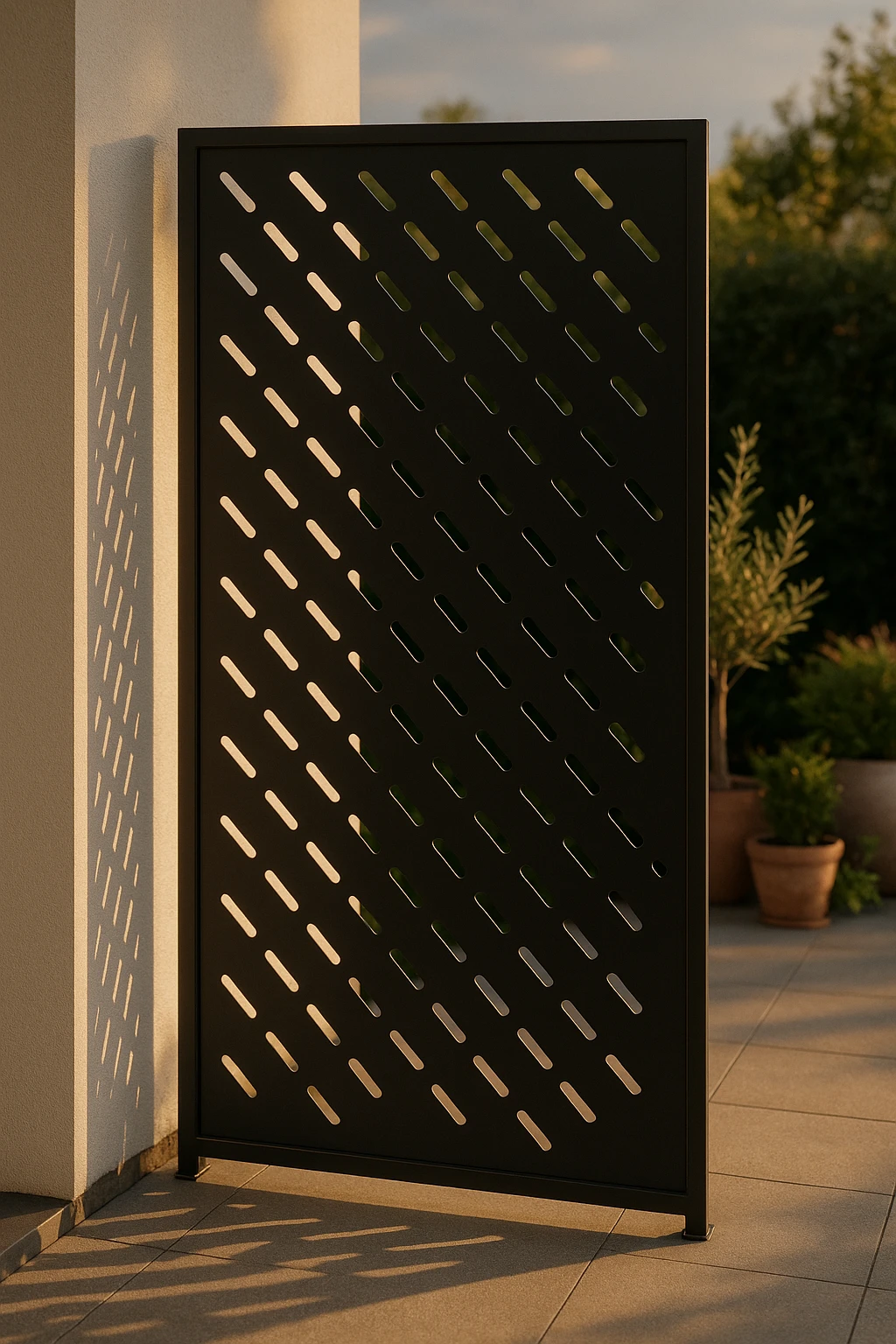 Architectural Geometric Panel 32 — Fiber Laser DXF for Balcony Railing Infill