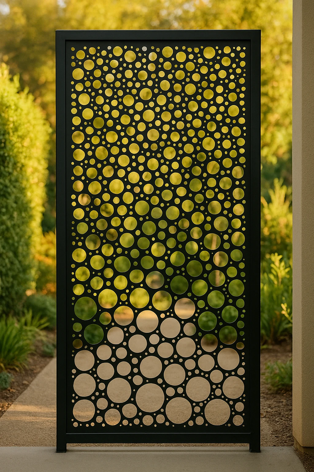 Hex & Triangle Panel 33 — Fiber Laser DXF for Modern Privacy Screen