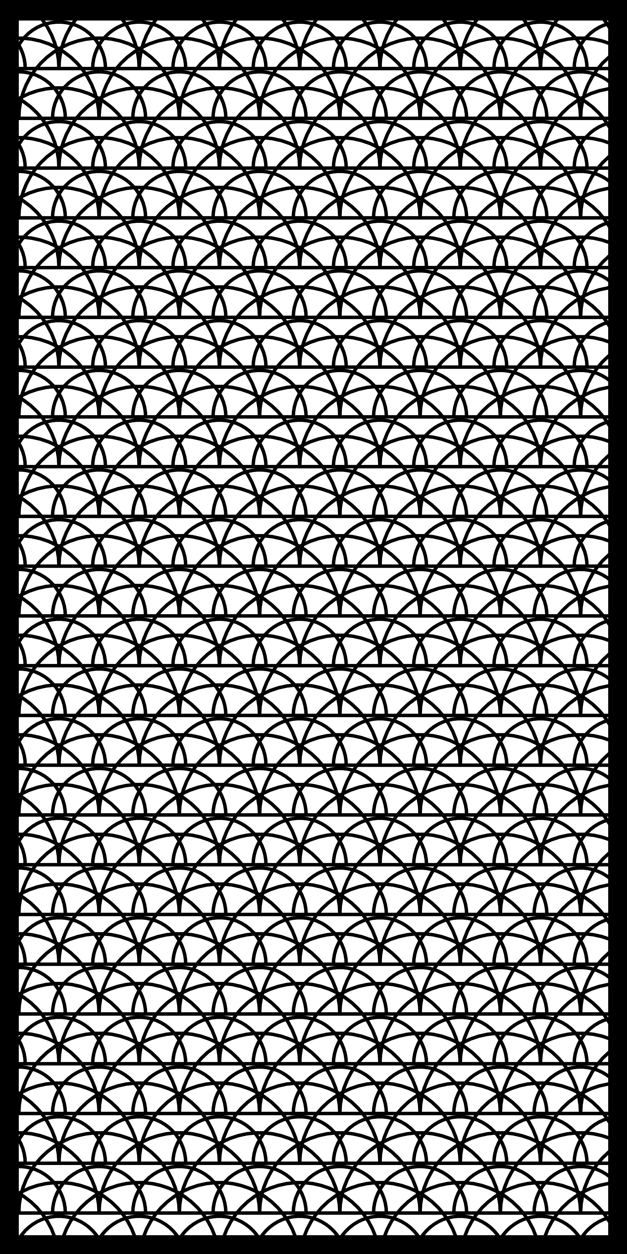 Minimalist Geometric Pattern 34 — Fiber Laser DXF for Garden Divider